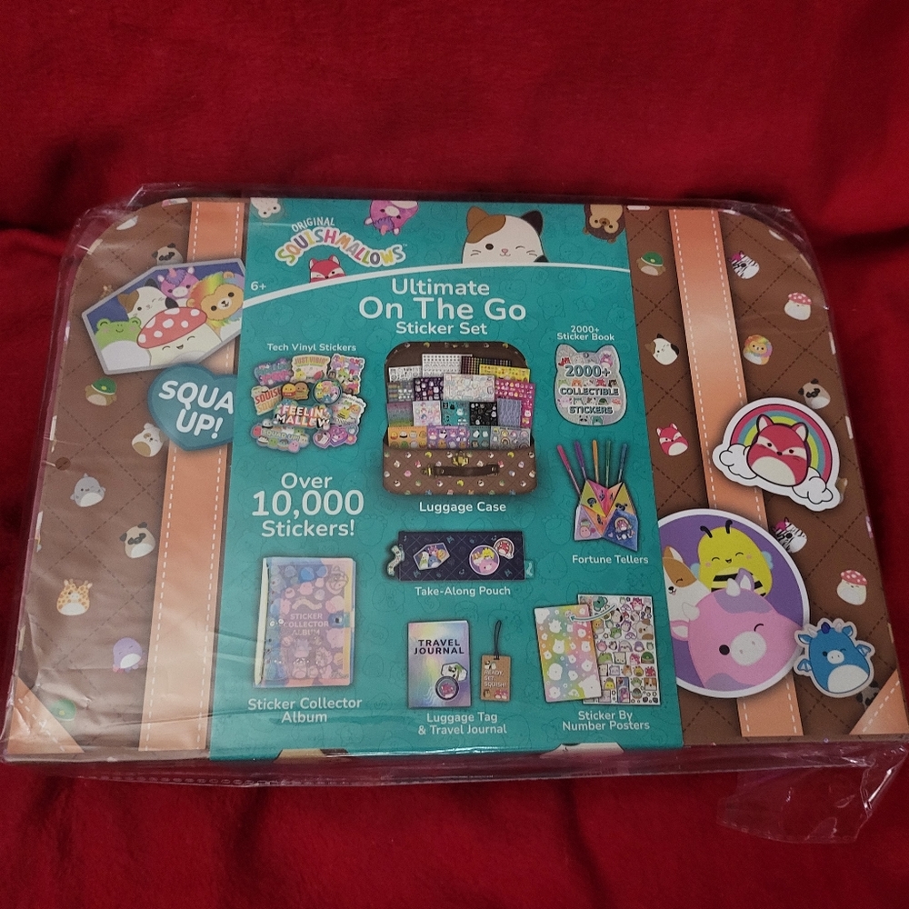 Squishmallows Stickers luggage set